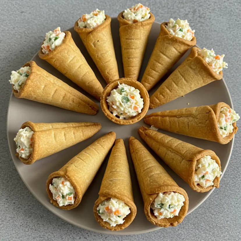 Canudinho recheado (salada com maionese)