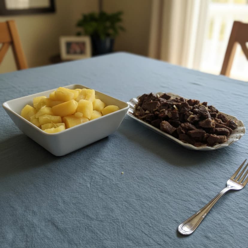 Carne-de-sol com Mandioca