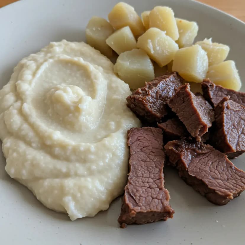 Carne de Sol com Pirão de Leite