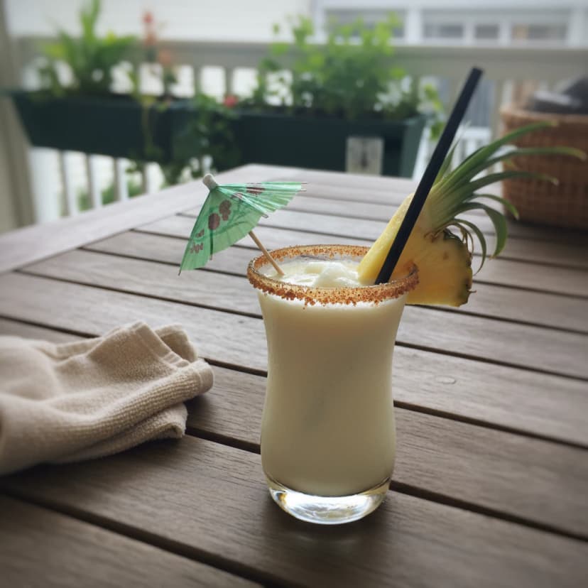 Coquetel Abacaxi com Coco