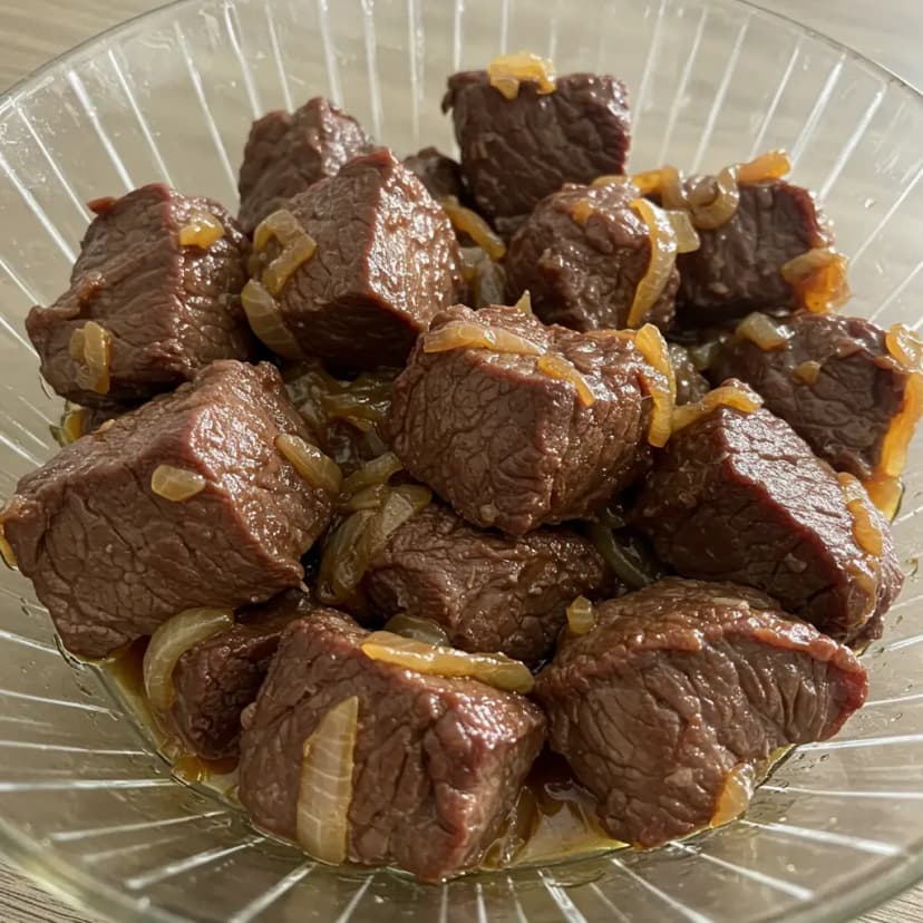 Costelinha de Javali Acebolada