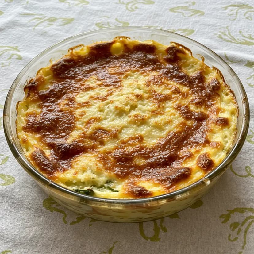 Couve-flor Gratinada ao Molho Branco