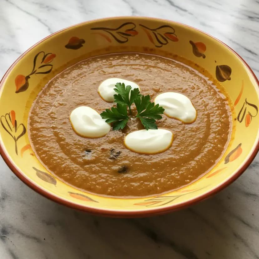 Cremosa Sopa de Cogumelos
