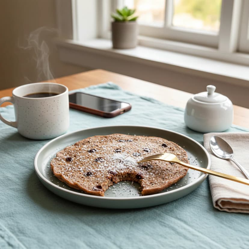 Crepioca de Banana com Cacau
