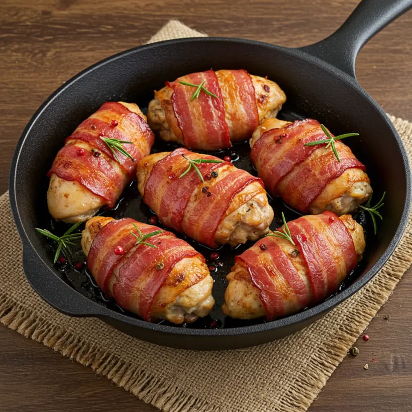 Frango ao Forno com Bacon e Parmesão