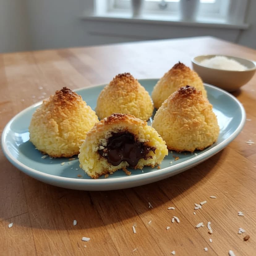 Gotinhas de Coco com Chocolate