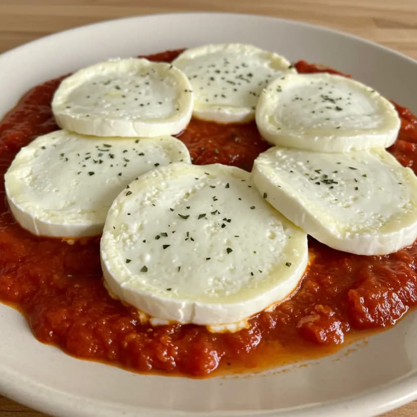 Hambúrguer à Parmegiana no Micro-ondas
