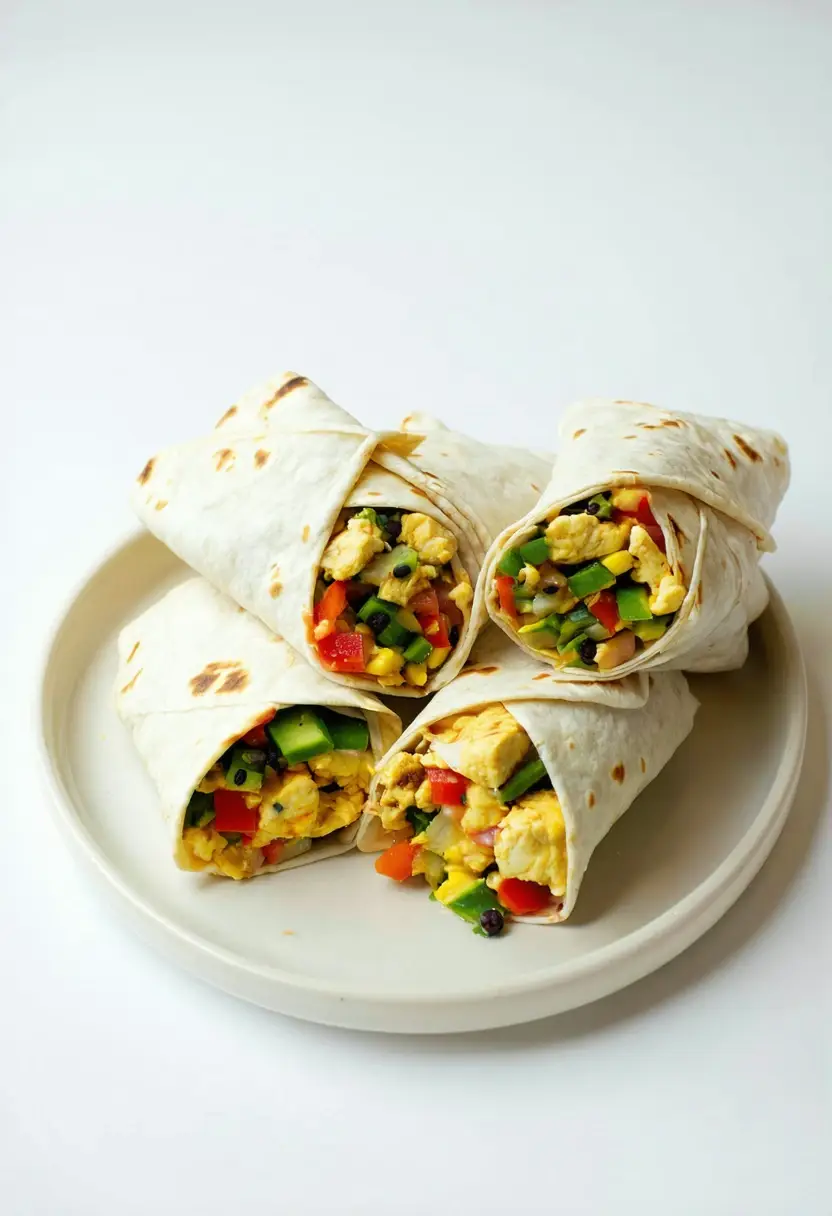 Burritos Veganos Saudáveis para o Café da Manhã
