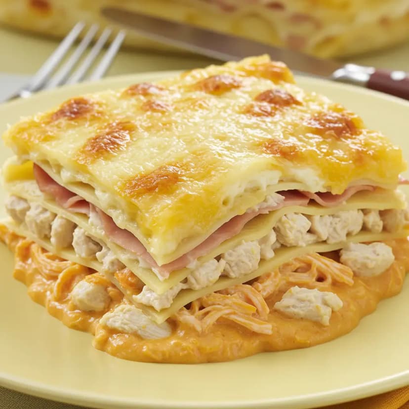 Lasanha Cremosa de Frango