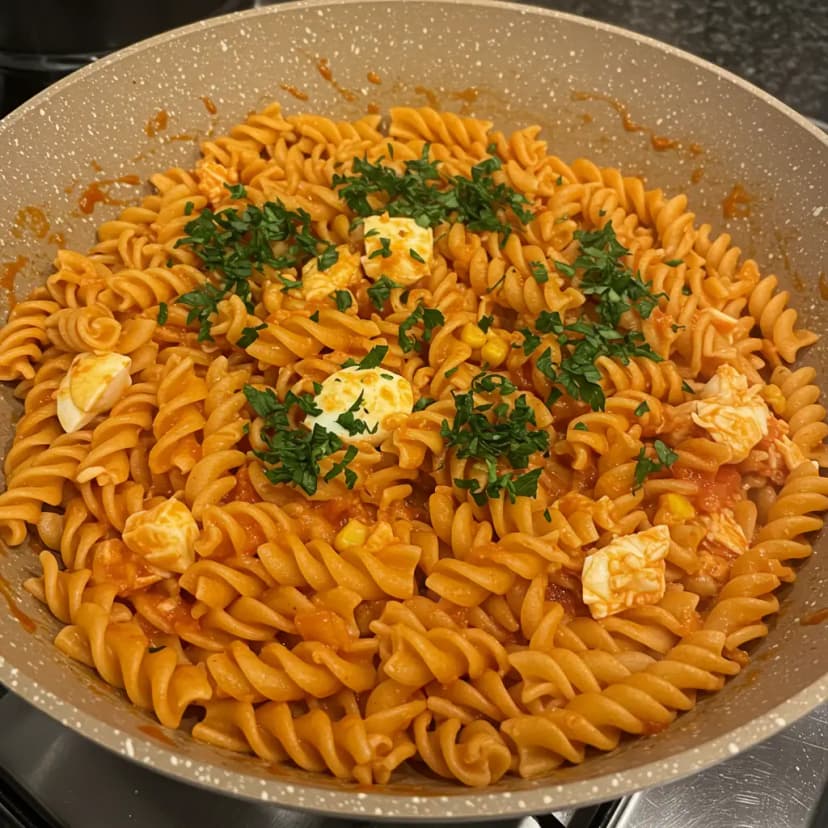 Macarrão com Atum ao Molho de Tomate