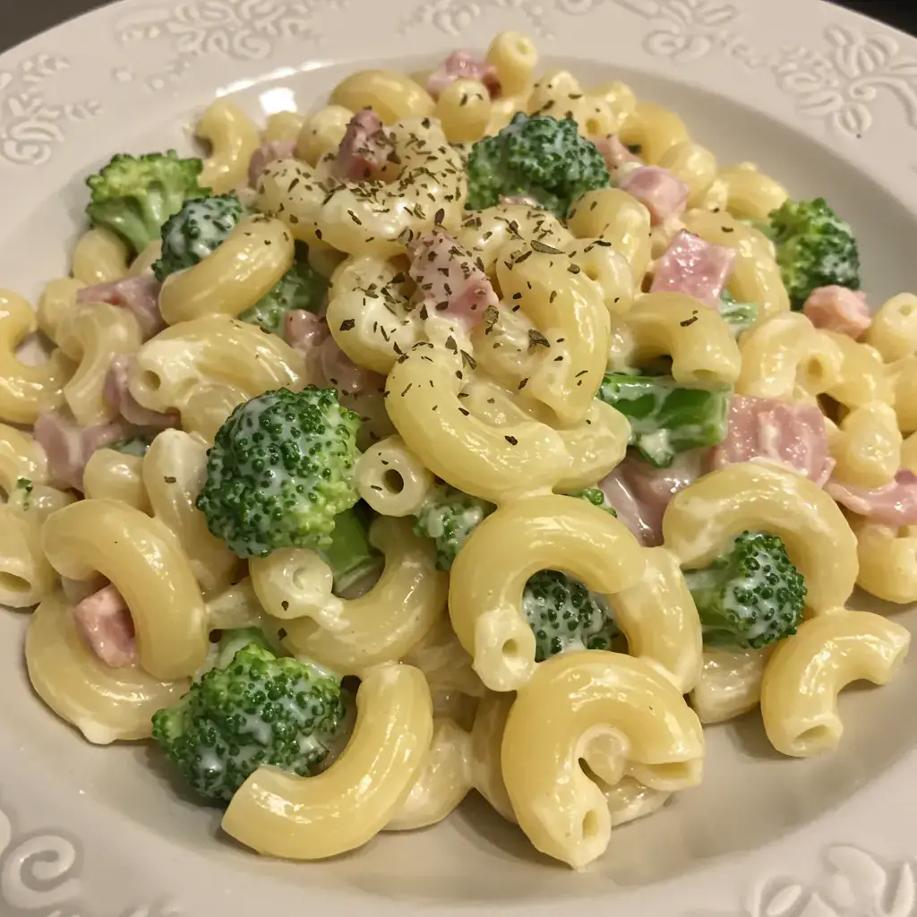 Macarrão Cremoso com Bacon e Frango