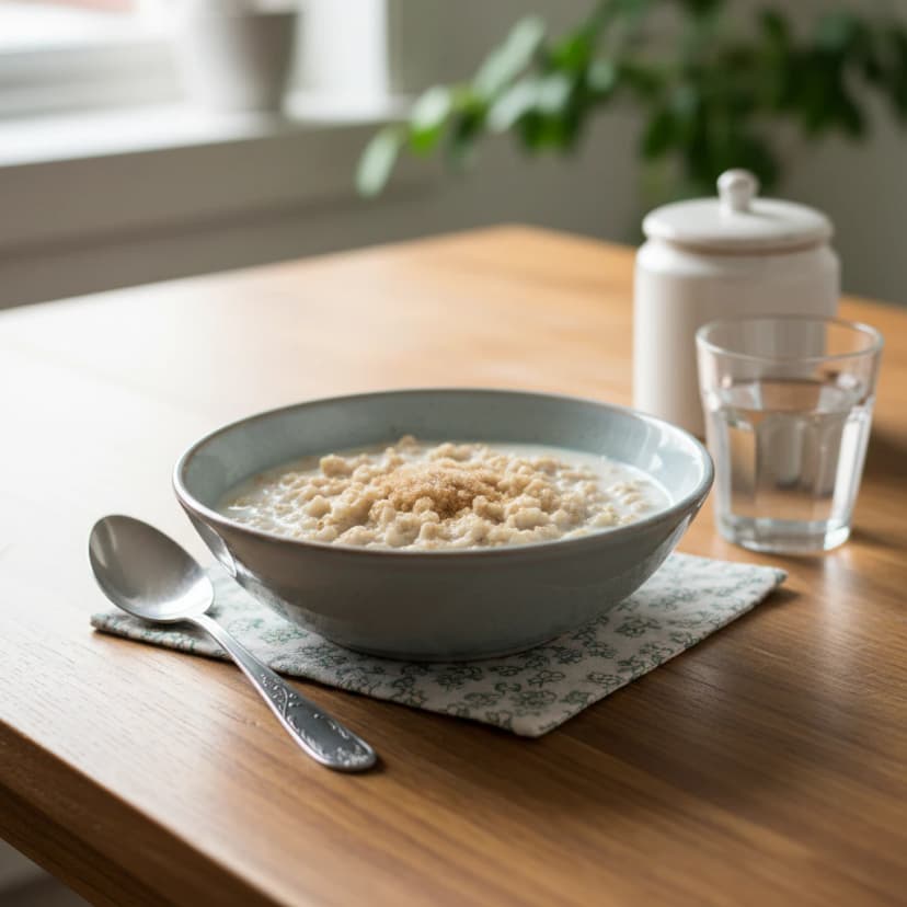 Mingau Cremoso de Aveia com Cacau