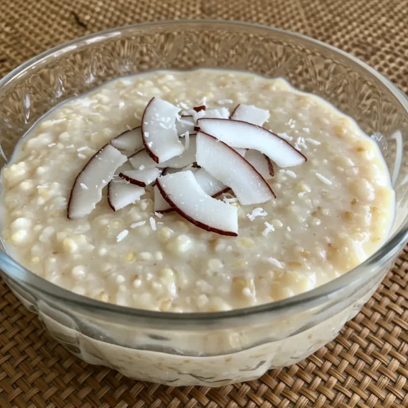 Mingau de Aveia com Coco