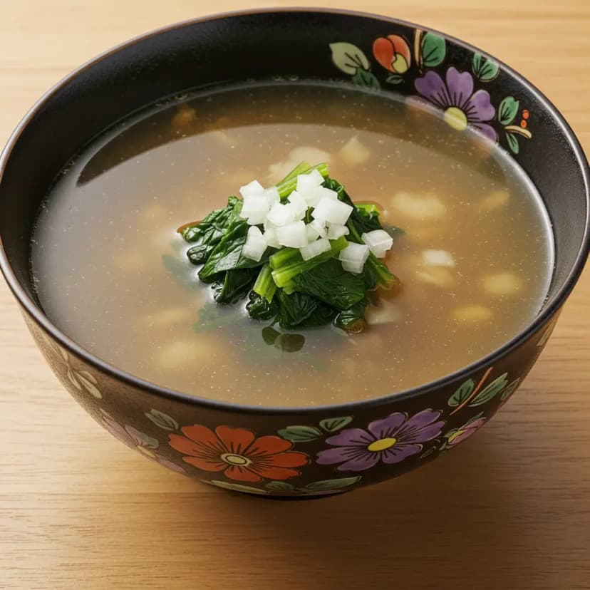 Missoshiro de Acelga e Tofu