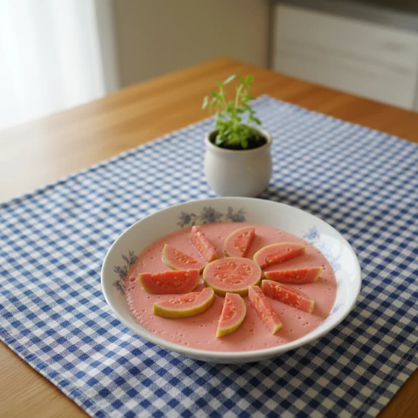 Mousse Cremosa de Goiaba