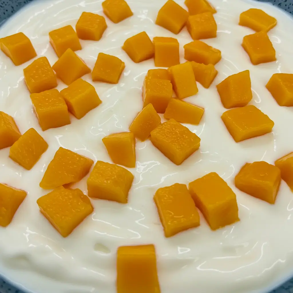 Mousse de Manga com Iogurte Natural