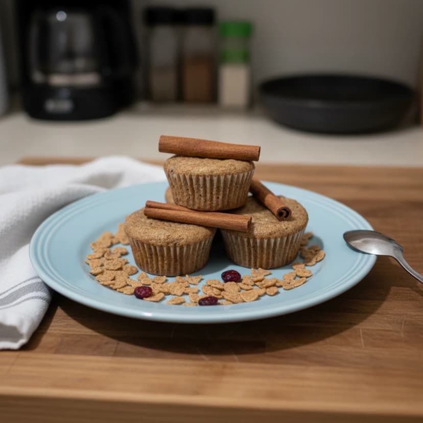 Muffin Integral de Maçã e Passas