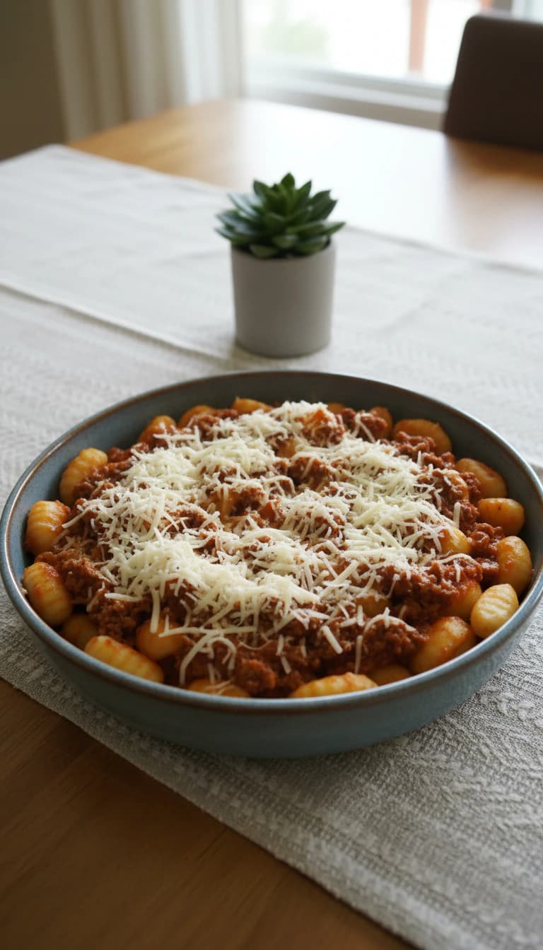 Nhoque de Batata ao Molho de Carne