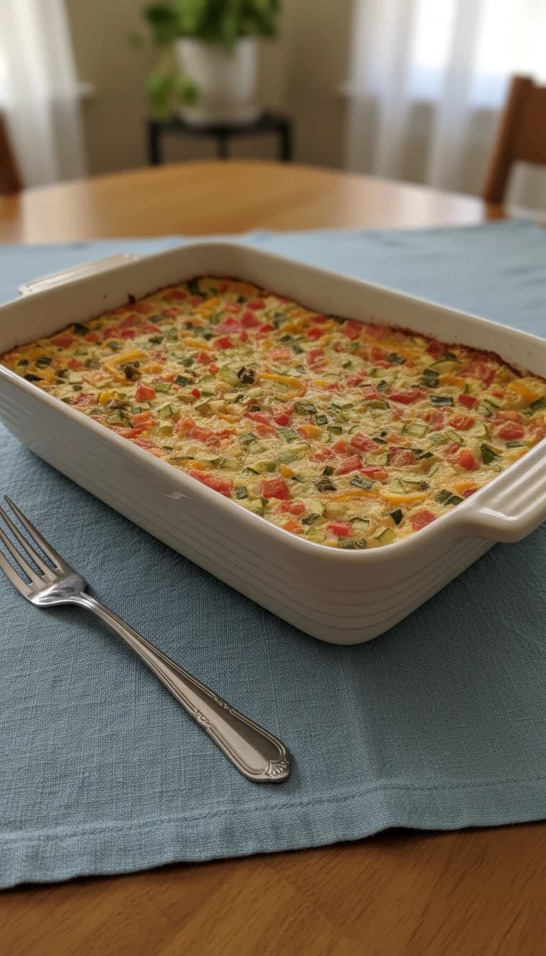 Omelete de forno colorido