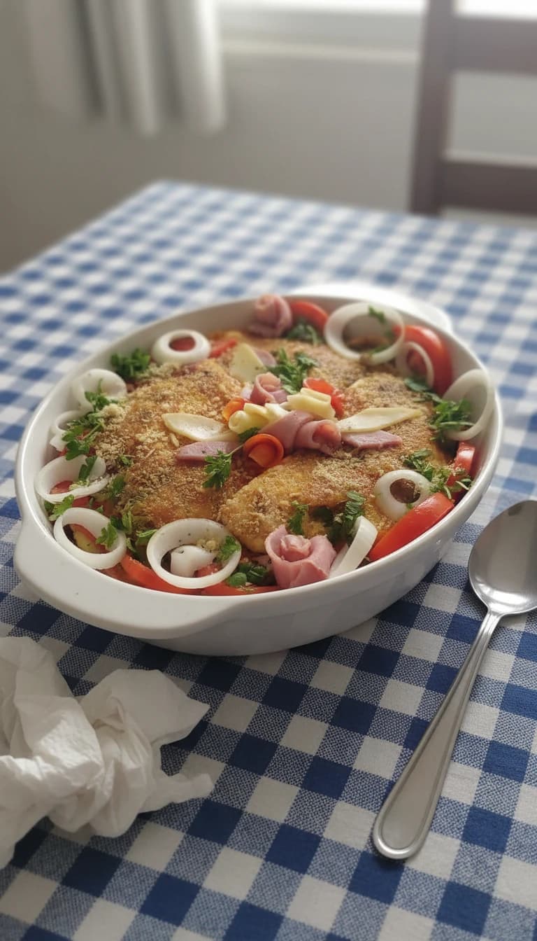 Omelete Recheada com Queijo e Presunto