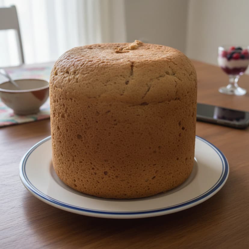 Pão sovado na máquina de pão