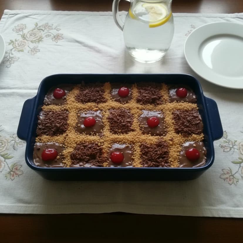 Pave Diet de Chocolate com Biscoito