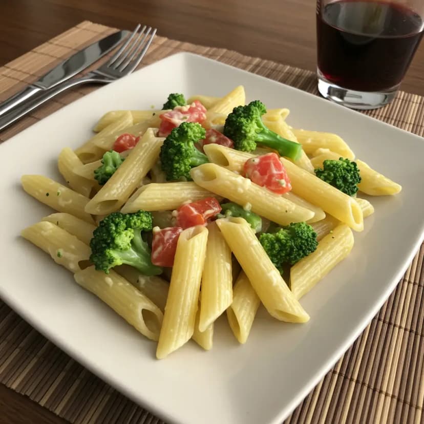 Penne com Brócolis e Ricotta