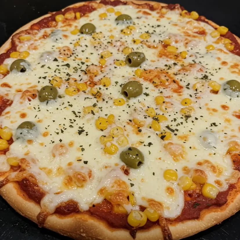 Pizza de Carne Seca com Banana