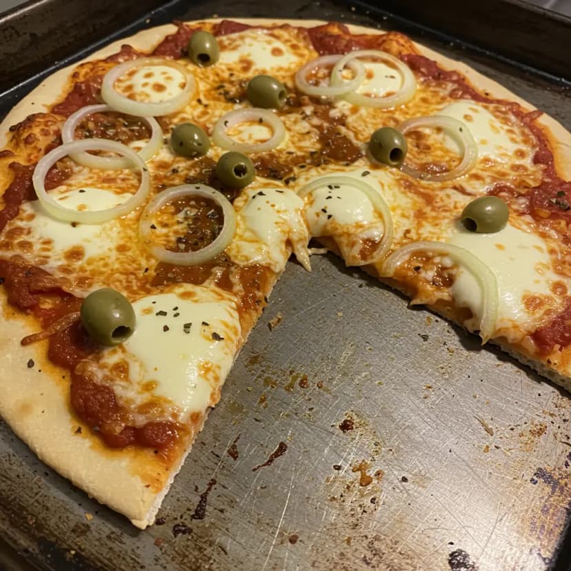 Pizza Low Carb com Queijo Parmesão