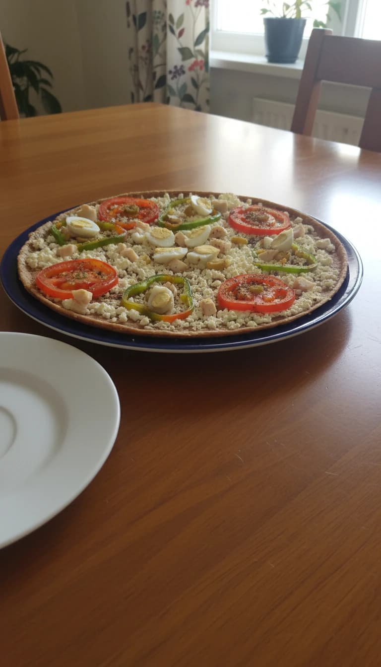 Pizza Vegetariana Caseira