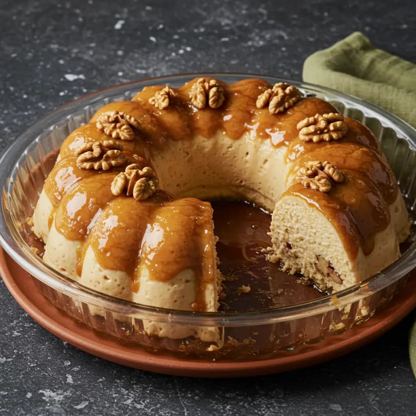 Pudim de Nozes Cremoso