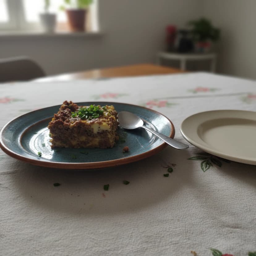 Quiche de Carne Moída e Calabresa