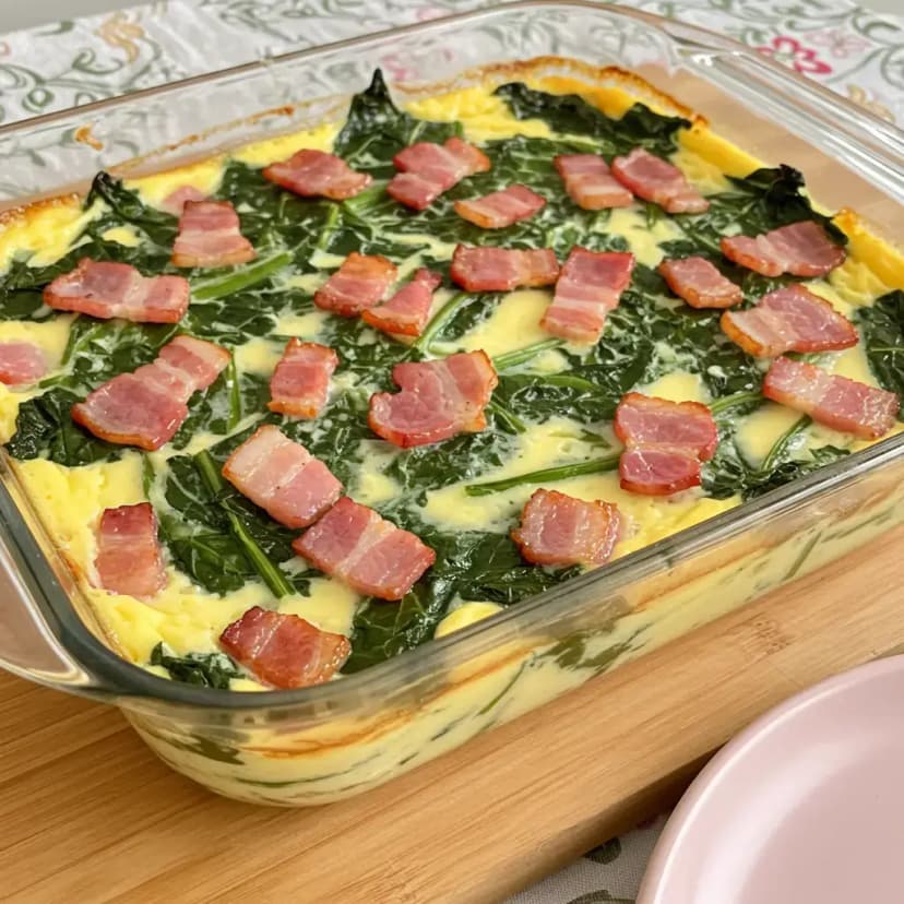 Quiche de Escarola com Bacon
