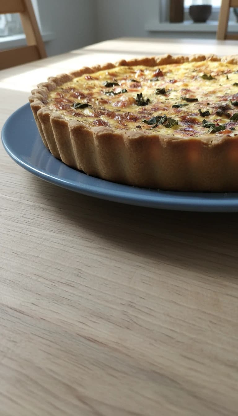 Quiche de Queijo e Presunto Caseira