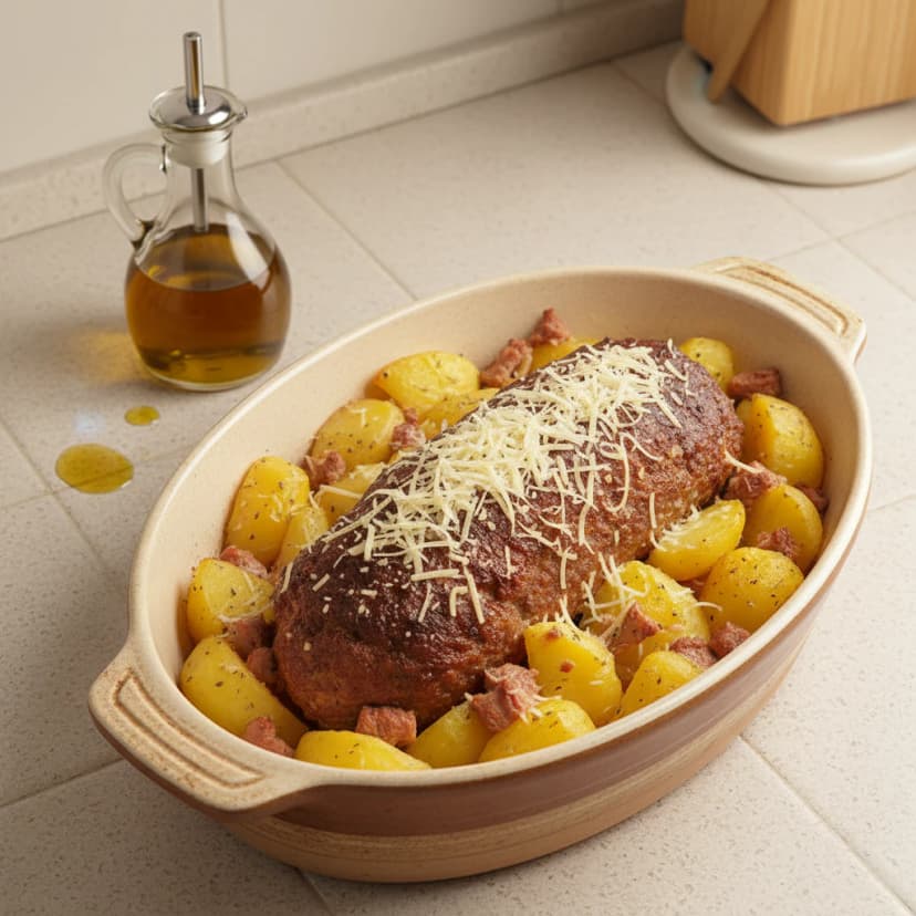 Rocambole de Carne Moída