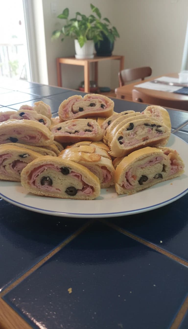Rocambole de Presunto e Queijo