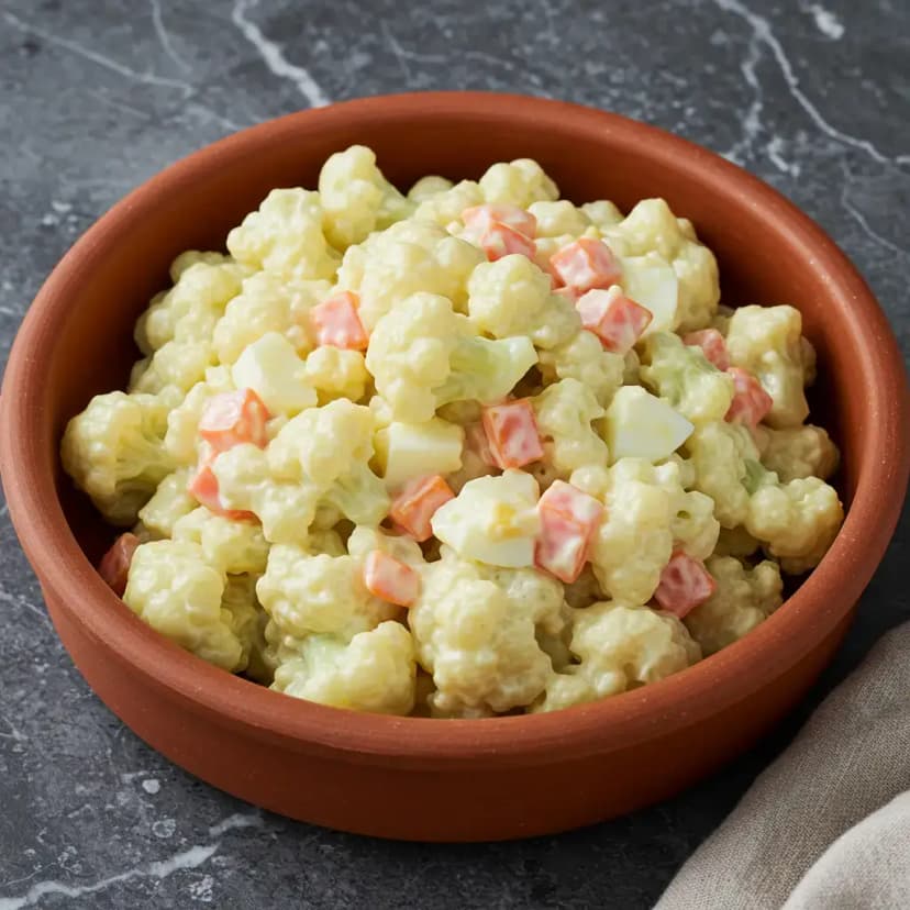 Salada de Couve-flor com Ovos