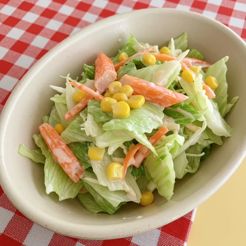 Salada de Kani Kama Refrescante