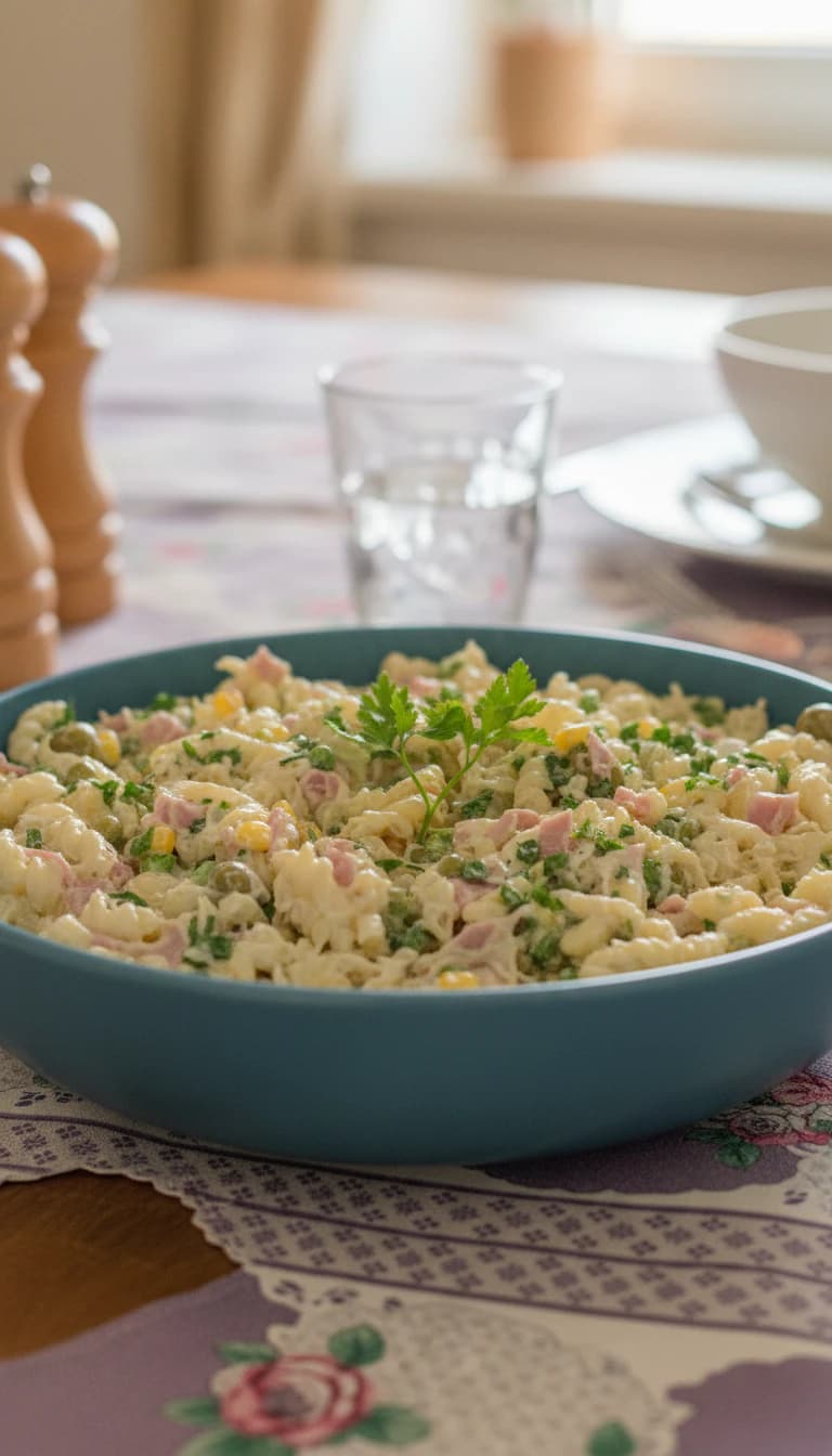 Salada de Macarrão Cremosa