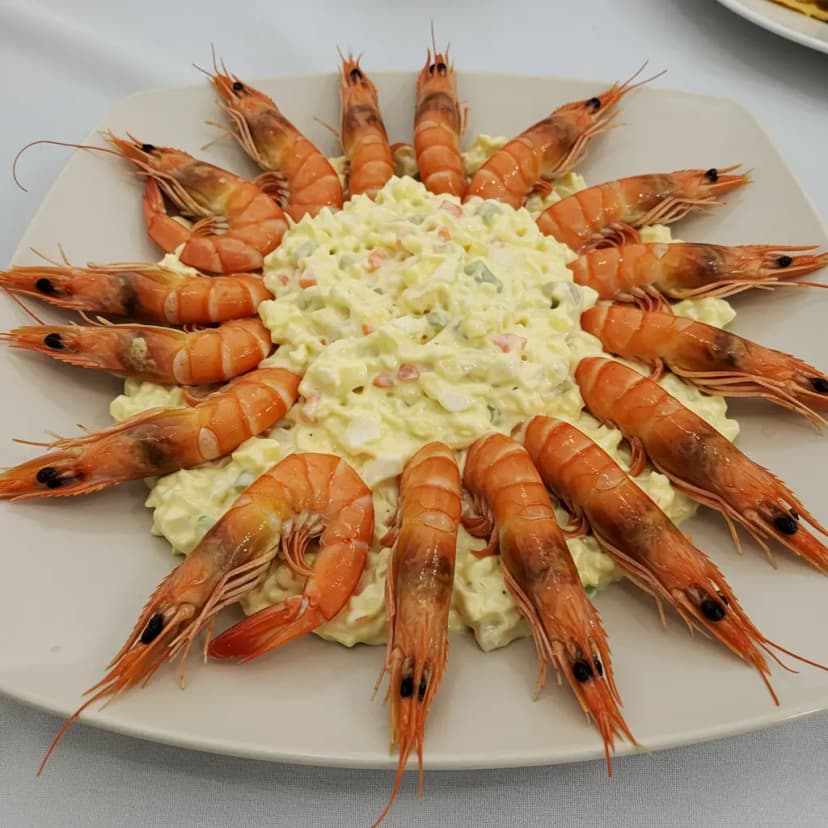 Salada de Natal com Camarões