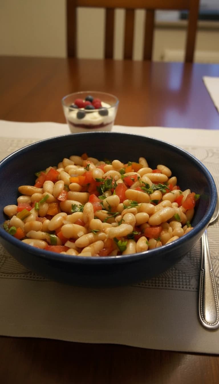 Salada Refrescante de Feijão Branco