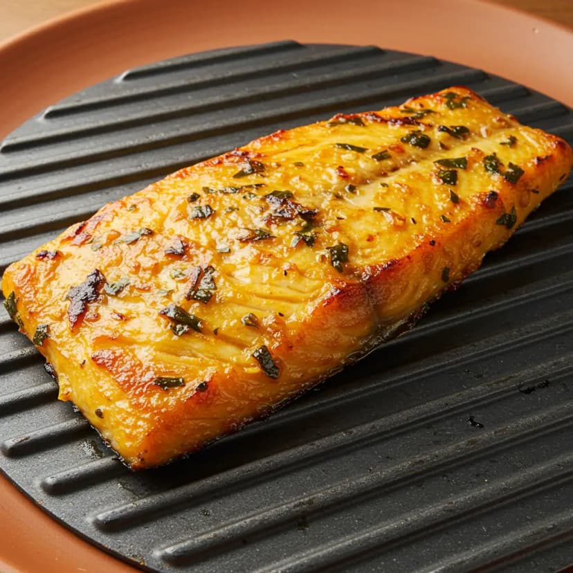 Salmão Grelhado com Limão e Shoyu