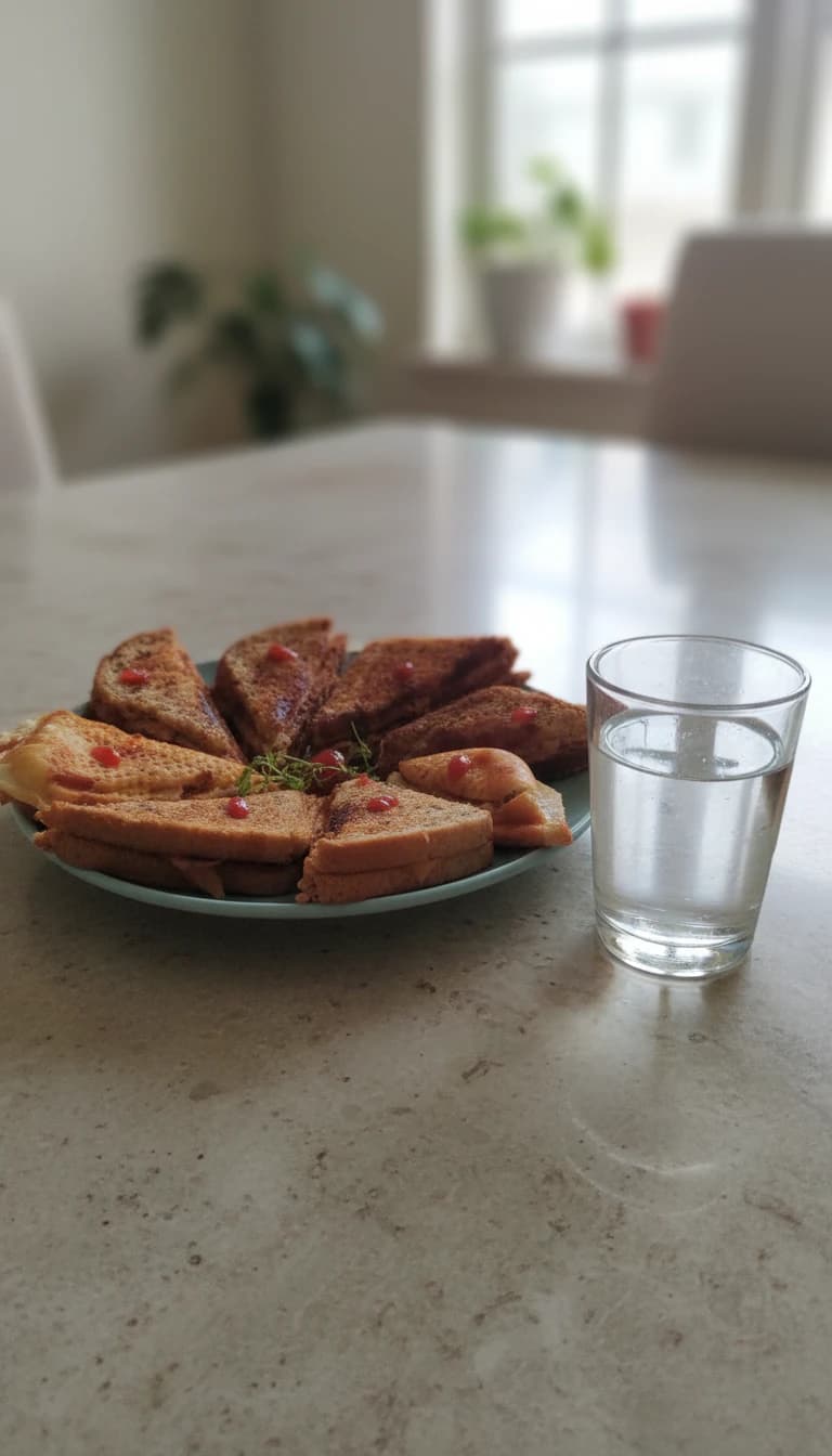 Sanduíche Quente de Frango e Queijo