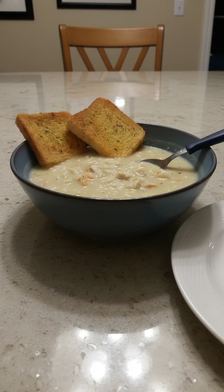 Sopa Cremosa de Galinha com Arroz