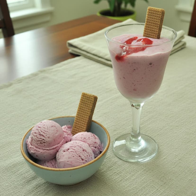 Sorvete Cremoso de Gelatina