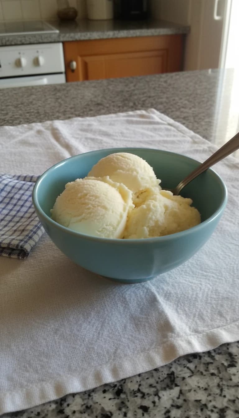 Sorvete Cremoso de Gelatina