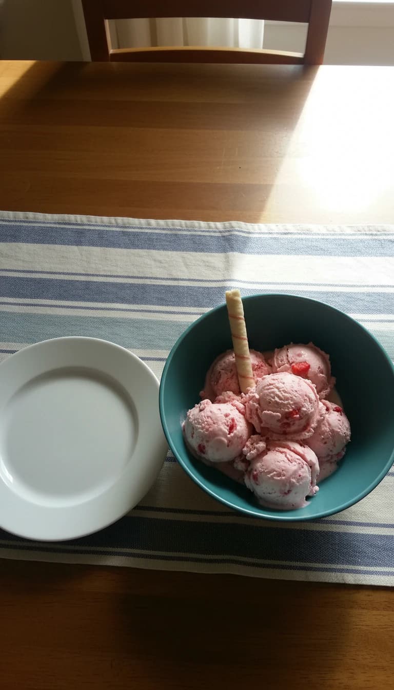 Sorvete Cremoso de Morango