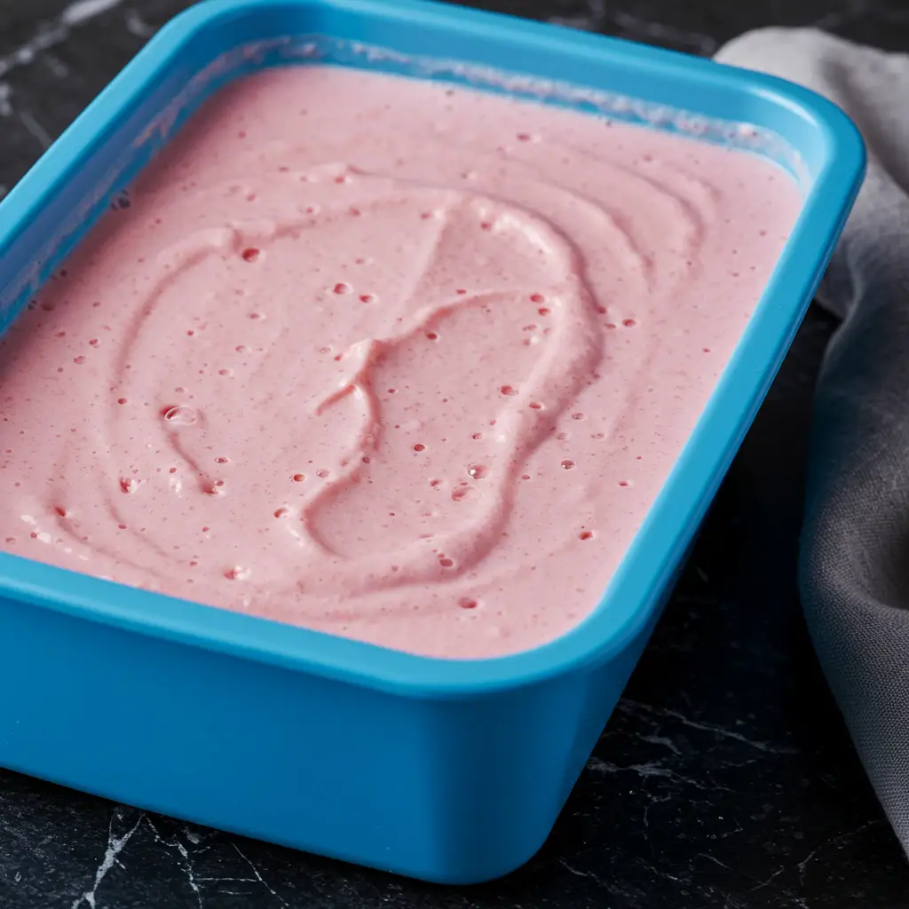 Sorvete de Morango Cremoso