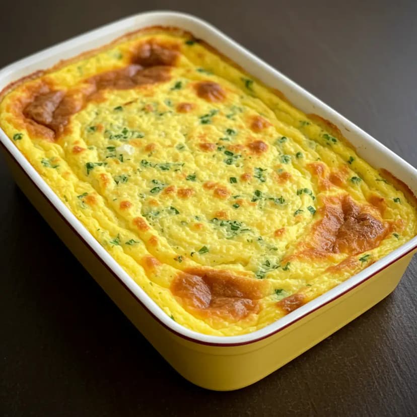 Soufflé Cremoso de Milho Verde