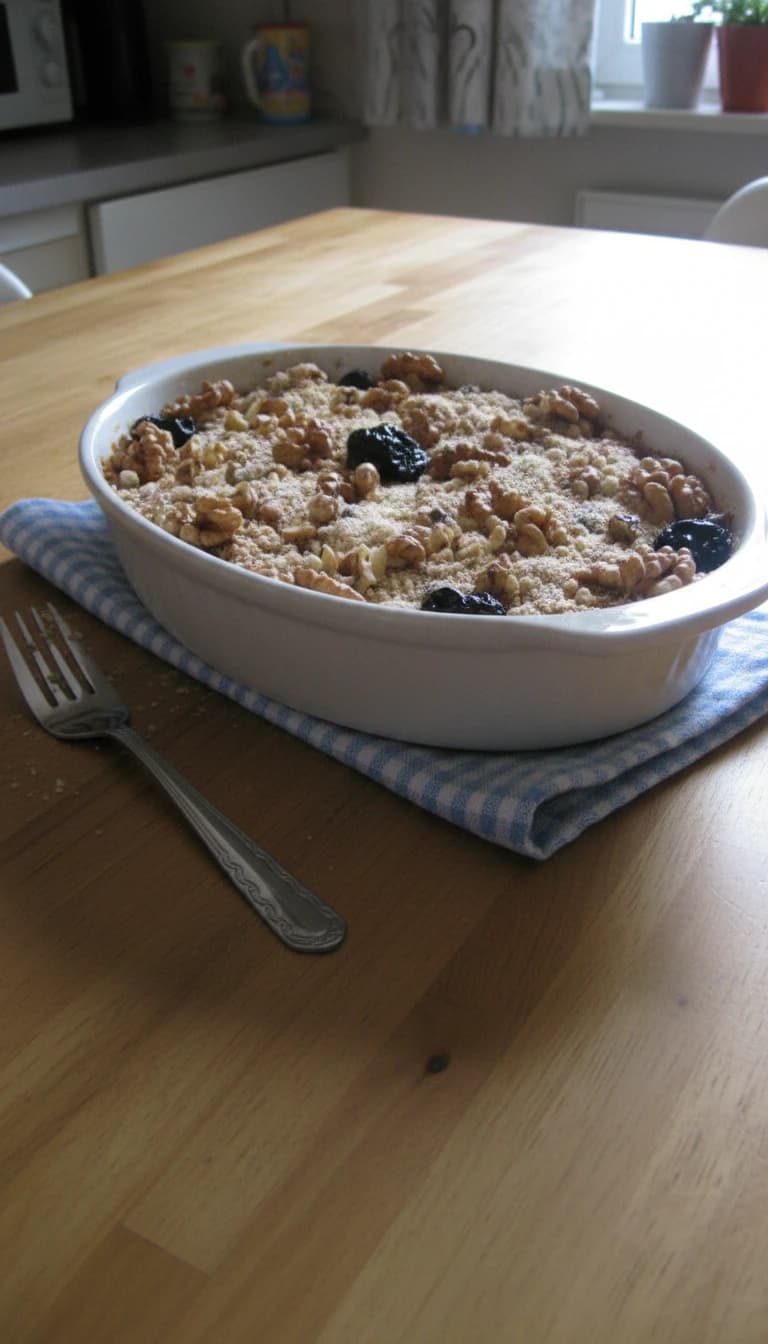 Torta Alemã de Ameixa e Nozes